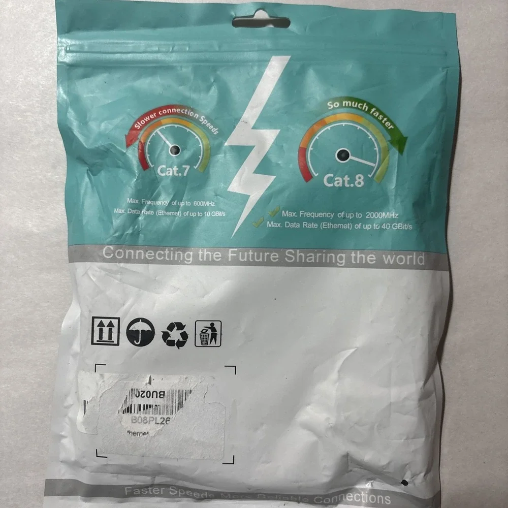 Vabogu Cat 8 Ethernet Cable High Speed Internet Cable Heavy Duty 6 ft. New
